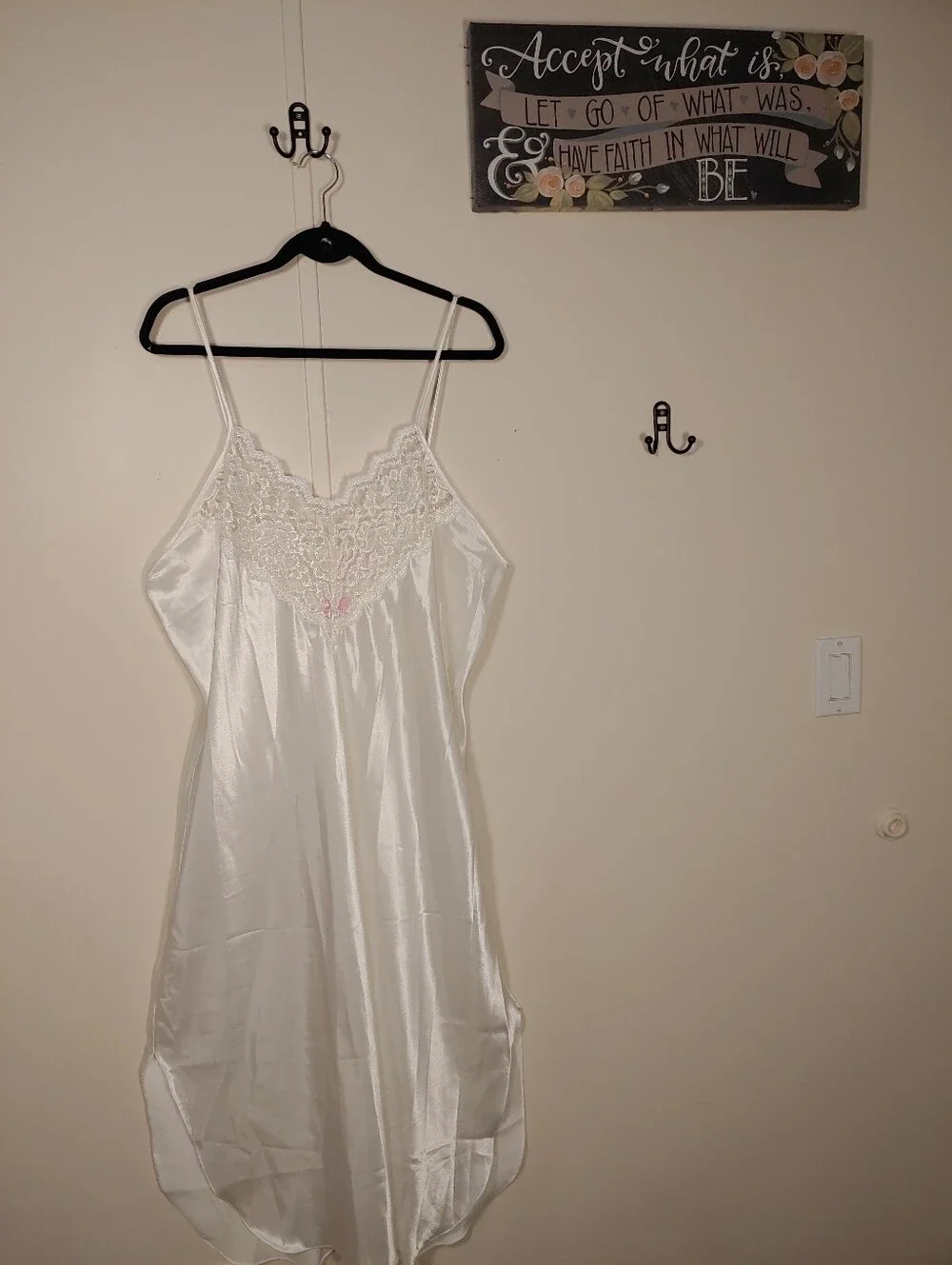 Like New Sexy Just For Women 2X White Stunning Lingerie gown - Picture 3 of 6